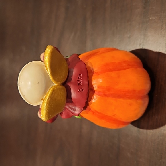 Vintage KIRK Thanksgiving Harvest Cheeks Angel Pilgrim figurine, Cornucopia - Picture 3 of 15